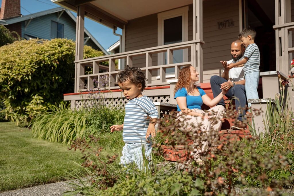 family at home photo in seattle