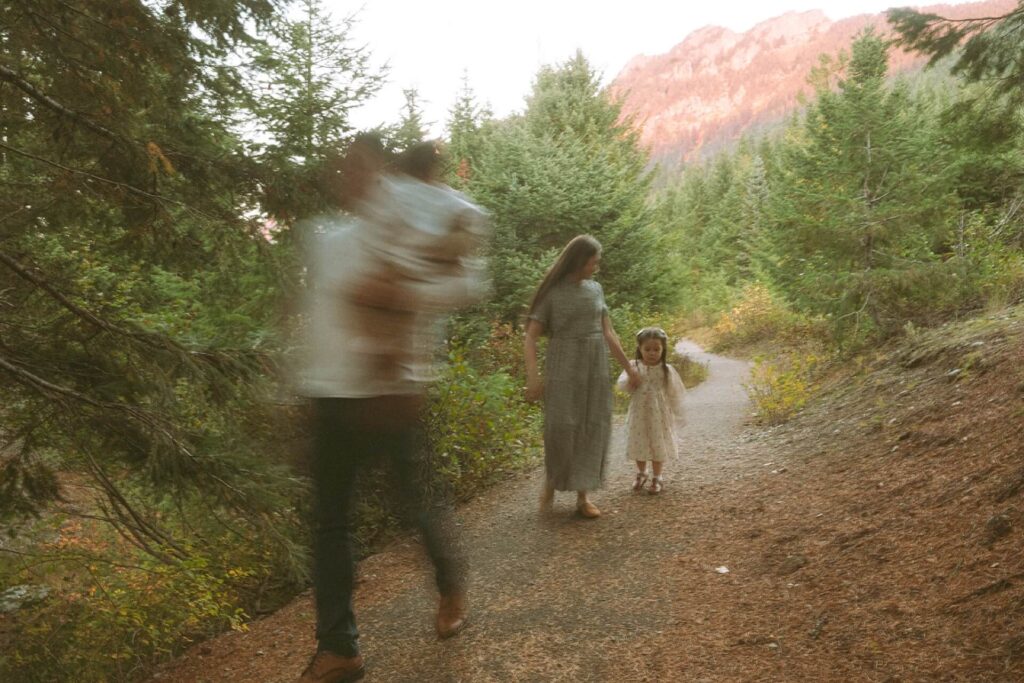 family photos at gold creek pond