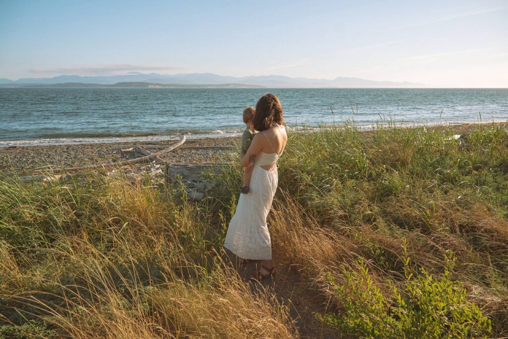 family photos at ebey's landing