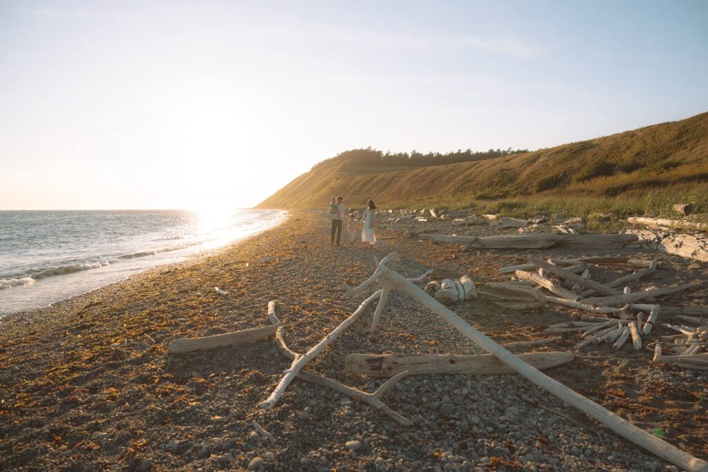 family photos at ebey's landing