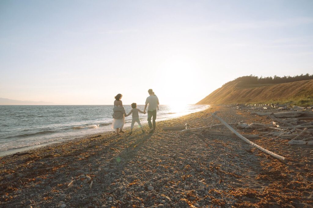 family photos at ebey's landing