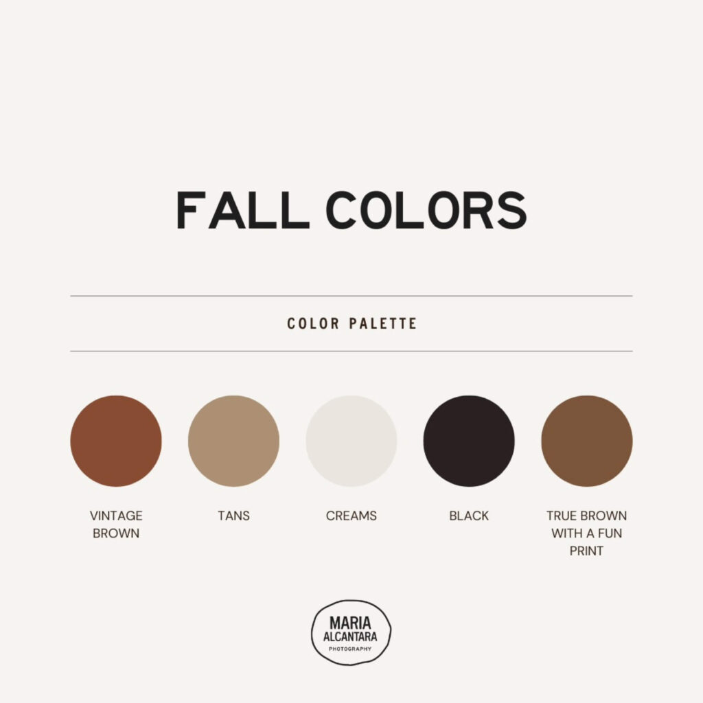 what colors to wear for fall