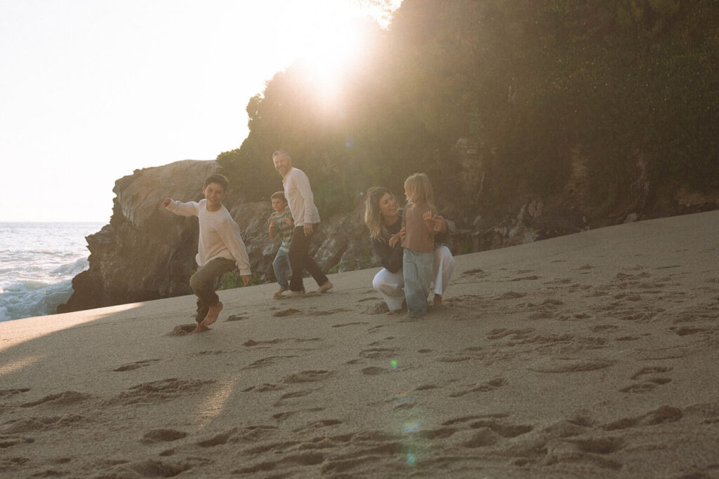 golden hour beach photos in laguna
