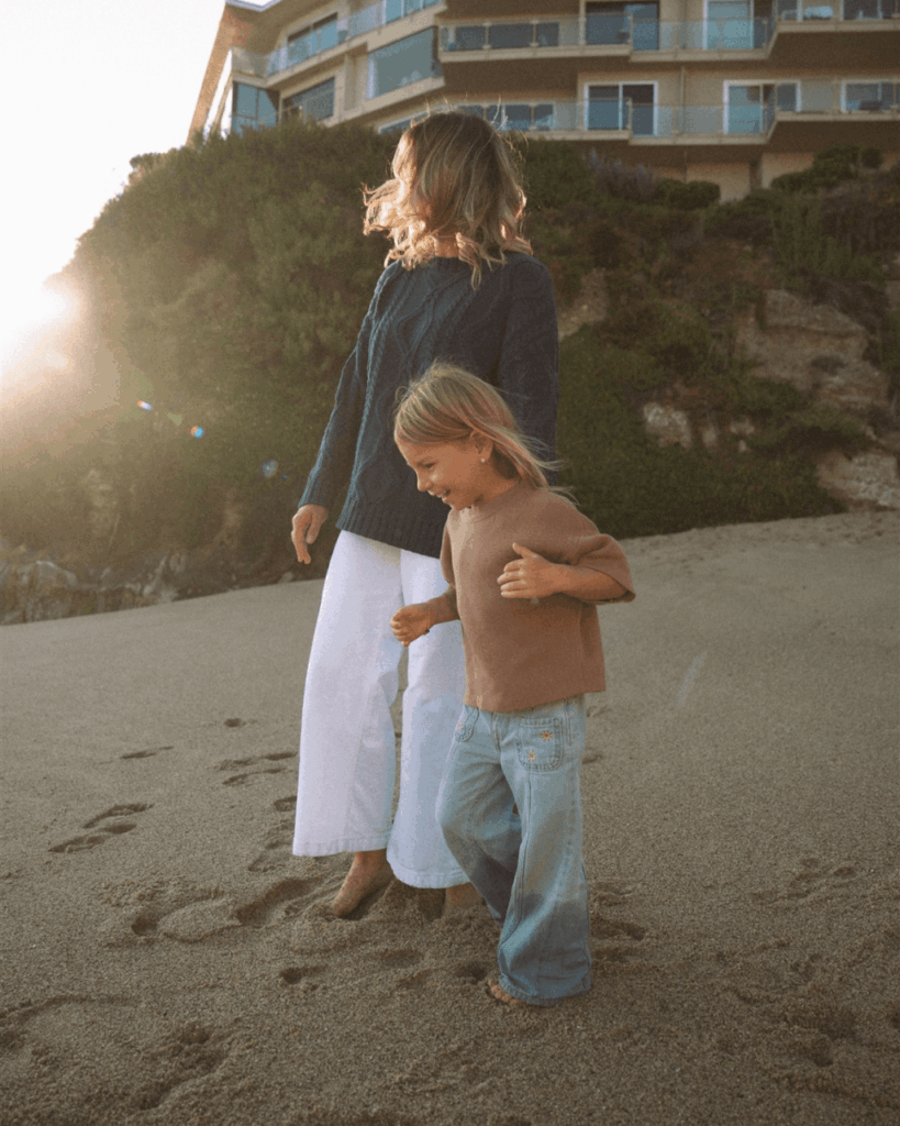 golden hour family photos in orange county