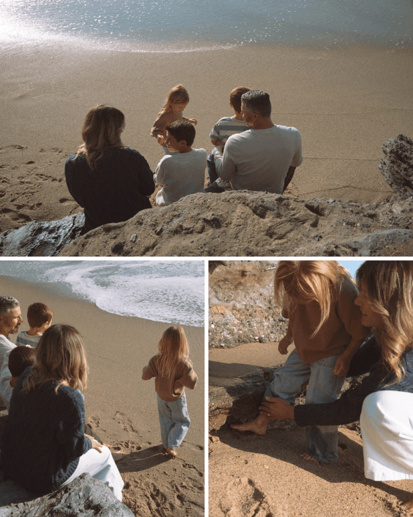 family lifestyle beach photos in laguna