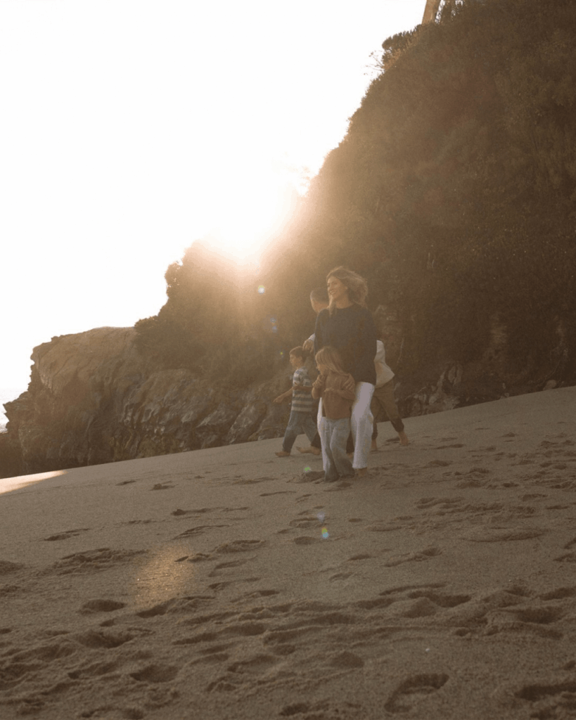 golden hour candid beach session in laguna