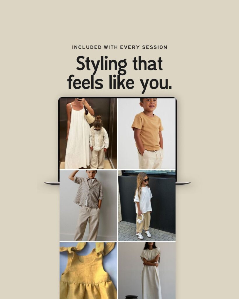 Editorial-inspired family portraits in Orange County highlighting gentle direction and professional family photo styling.