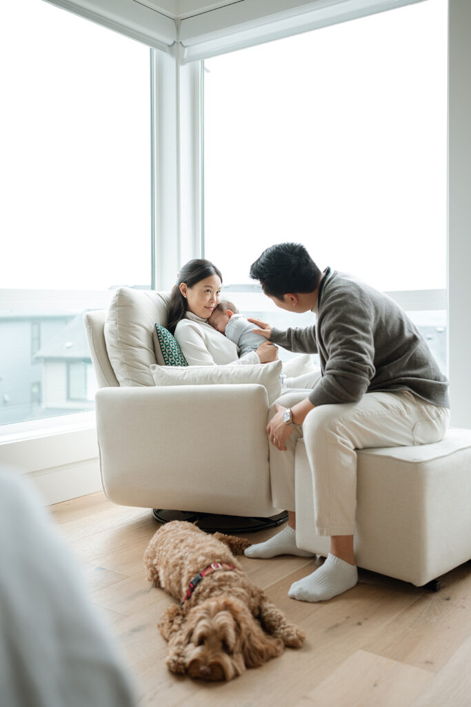 Newborn at home family photographer