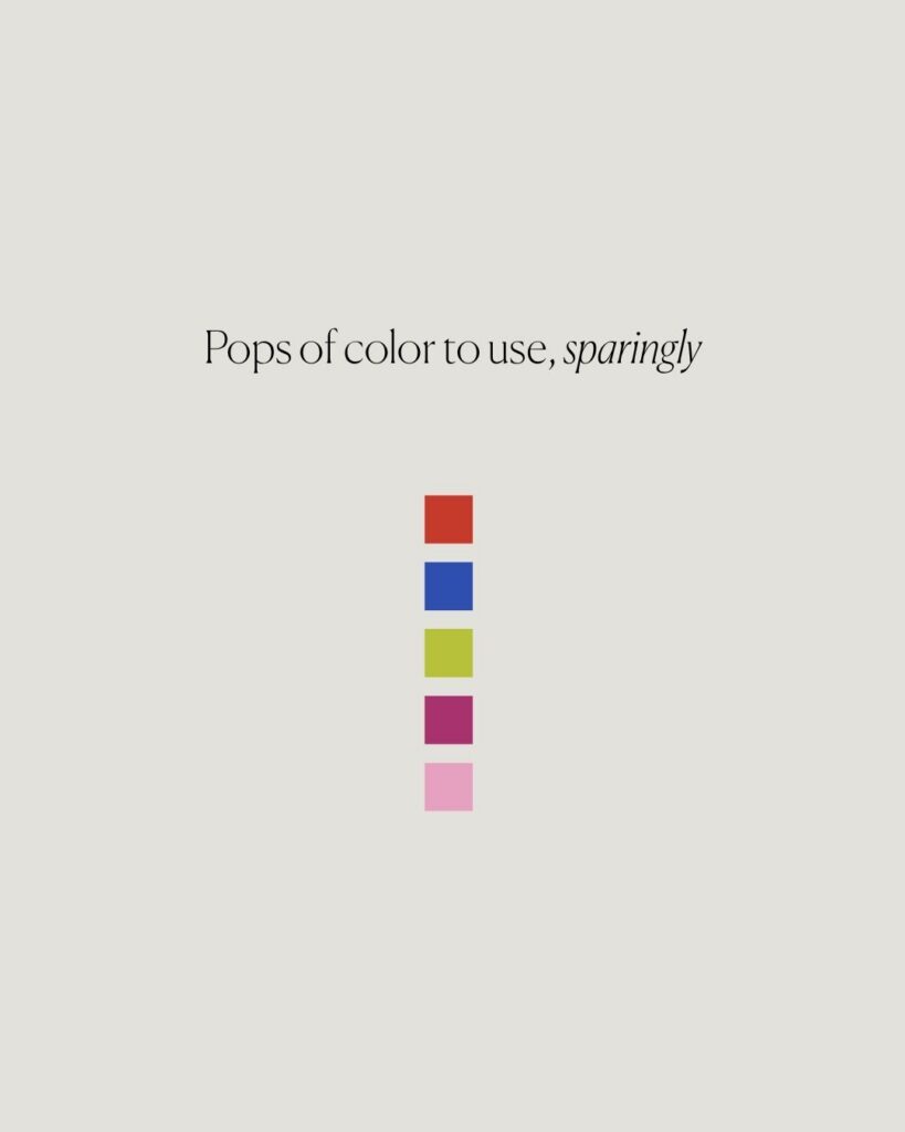 Bold fall accent colors to use sparingly in family photos: tomato red, cobalt blue, chartreuse, magenta, and bubblegum pink.